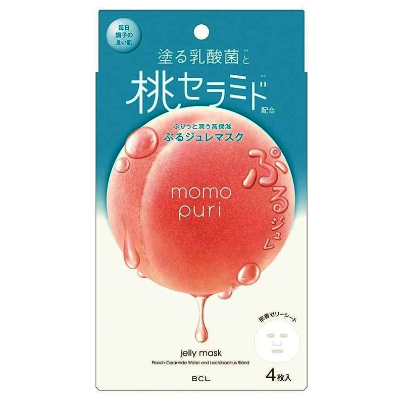 MOMO PURI 蜜桃保濕啫喱面膜 (4片)
