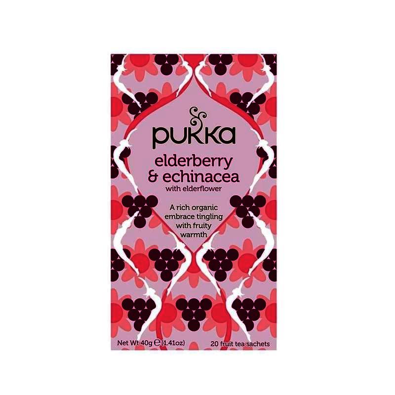 Pukka 有機接骨木漿果和紫錐菊茶 (20包)