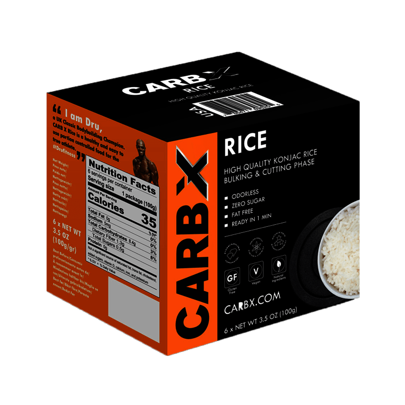 Carb X  有機纖體無麩質蒟蒻米 (6 x 100g)