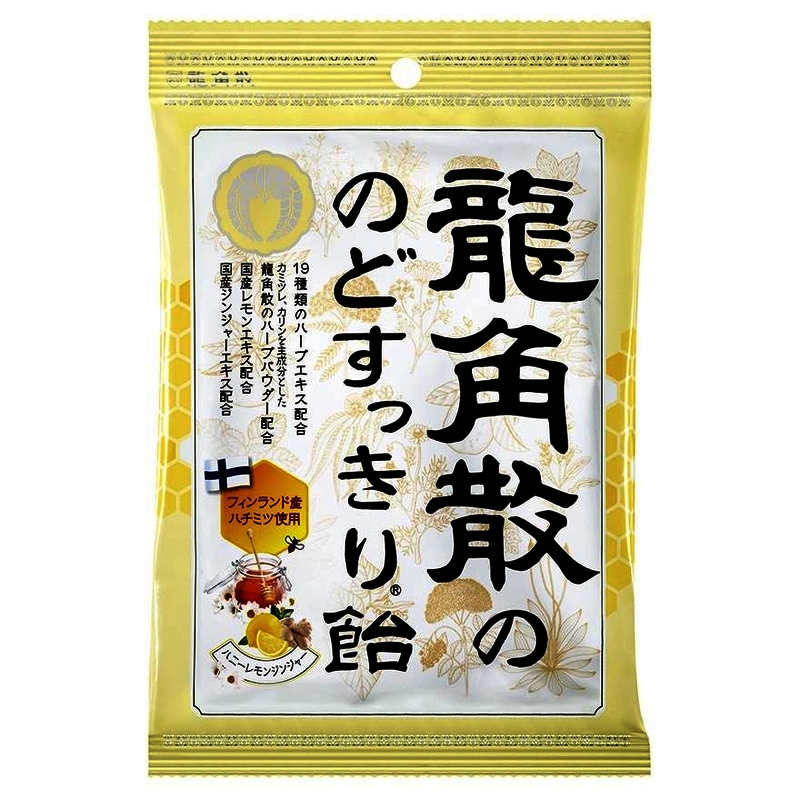 龍角散®草本潤®喉糖 (蜂蜜檸檬生姜味) (獨立包裝) 69.3克